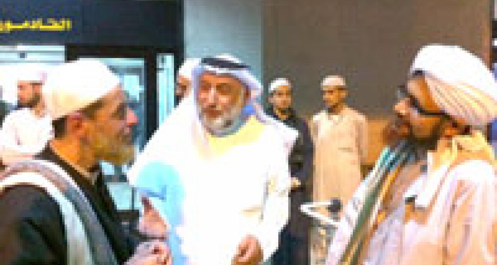 الحبيب عمر يصل مطار عمان وفي استقباله الدكتور إبراهيم الحارثي والشيخ ياسر قضماني