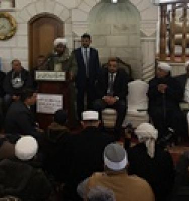مذاكرة الحبيب عمر في افتتاح مسجد ذي البجادين في إربد، الأردن