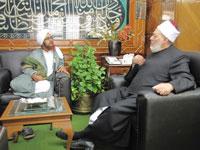 الحبيب عمر بن حفيظ في زيارة لفضيلة مفتي مصر